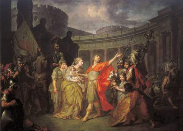 Лосенко - Прощание Гектора с Андромахой. 1773