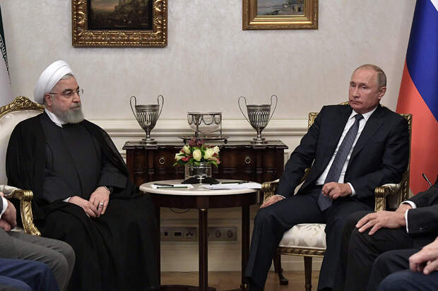 Встреча Владимира Путина и Хасана Рухани в Анкаре