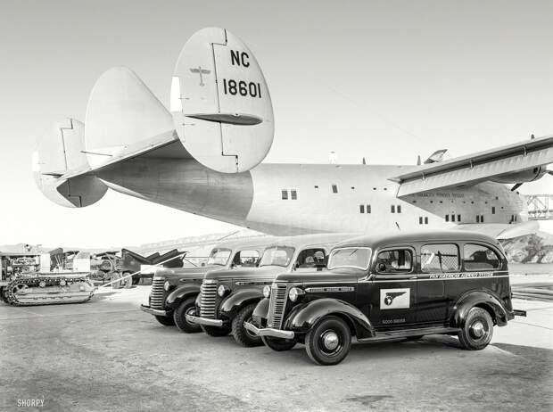 Клипер в Гонолулу (1939 год) авто, олдтаймер, ретро фотографии, старинные автомобили