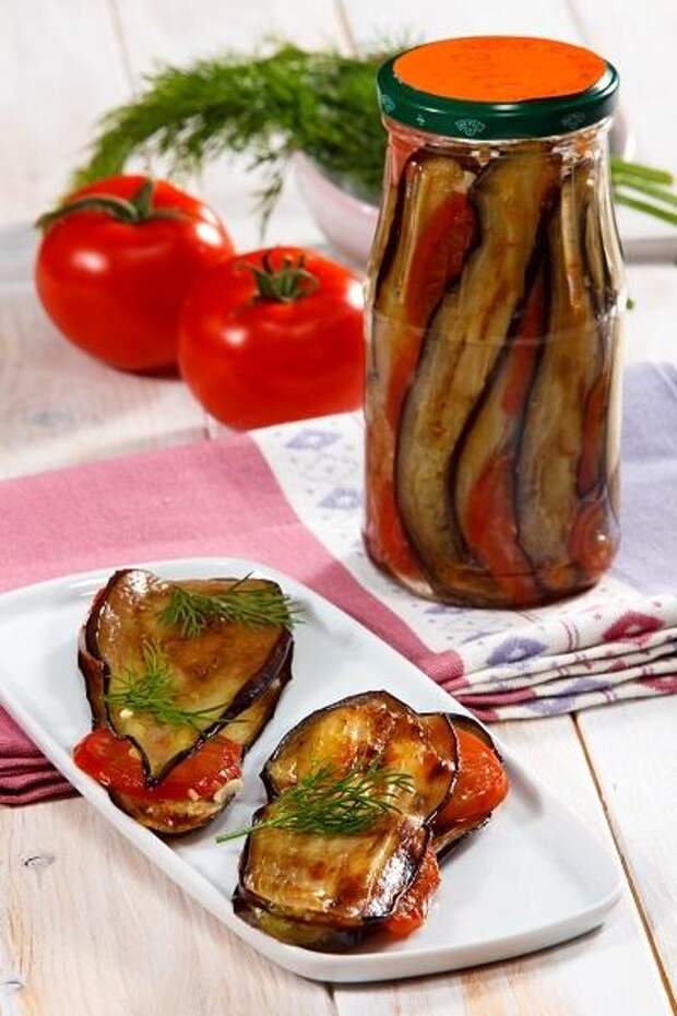 Язычки из баклажанов