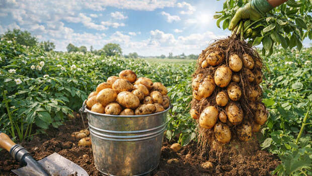 Не фантастка: как вырастить ведро картошки с одного куста