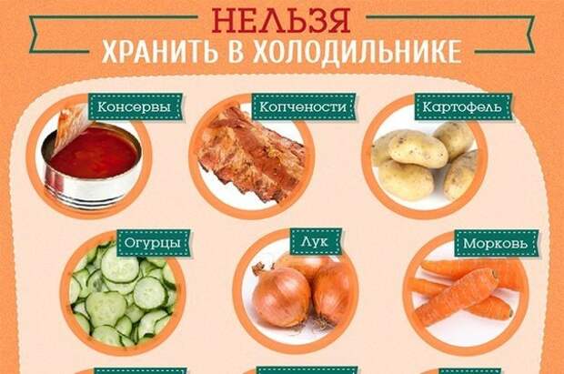 Какие продукты нежелательно хранить в холодильнике Какие продукты нежелательно хранить в холодильнике