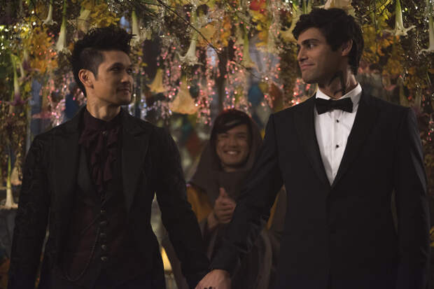 Harry Shum Jr. and Matthew Daddario, Shadowhunters | Photo Credits: John Medland, Freeform