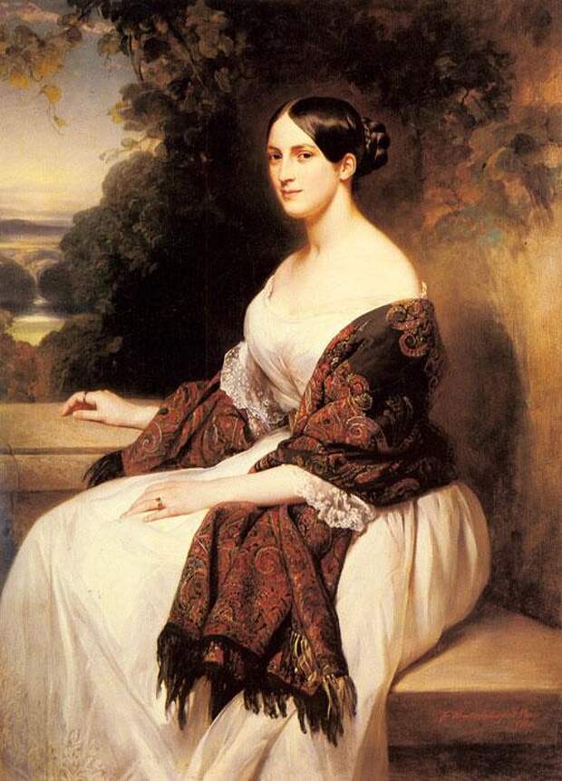 Портрет мадам Акерман, жены главного министра финансов короля Луи Филиппа.
