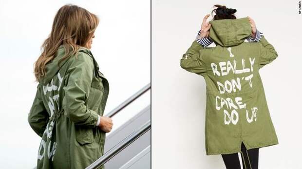 Зачем Мелания Трамп надела эту куртку Zara? Все версии