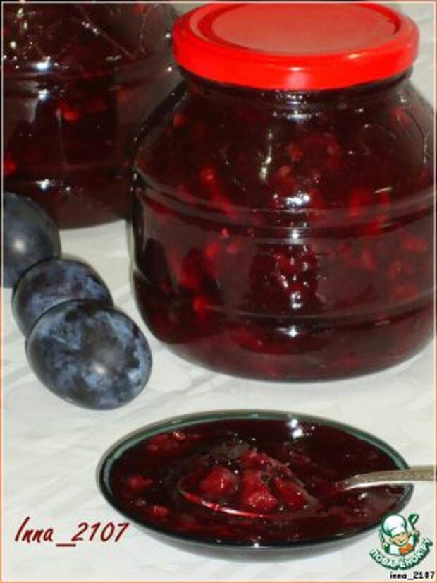 Рецепт «Варенье из сливы с орехами и корицей»