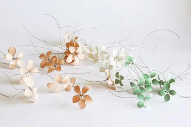 Венок из весенних цветов или вторая жизнь лаков для ногтей., фото № 19