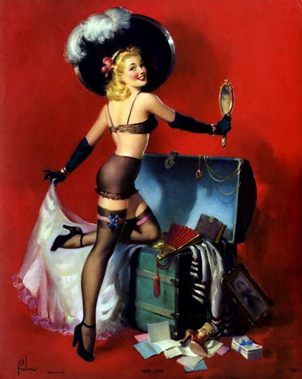 Красотки! Художник-иллюстратор Art Frahm (1907-1981)