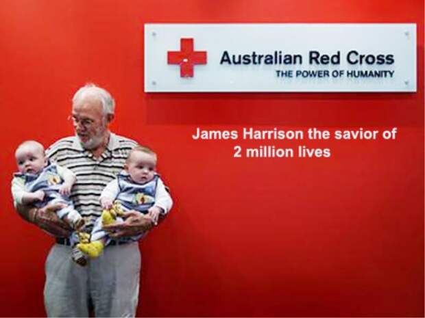 Тот, о ком история умалчивает... А ведь этот мужчина спас жизни более 2 миллионов младенцев!   джеймс гаррисон, донор, младенцы, спасение