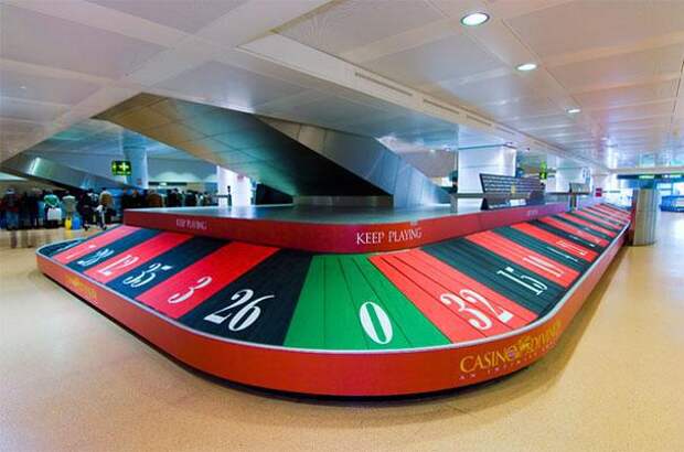 Реклама Casinò di Venezia багажная лентаъ