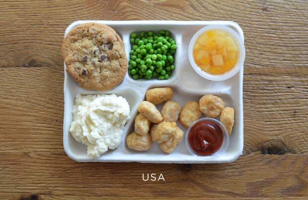 США ланч, обед, рацион, школа, школьный обед