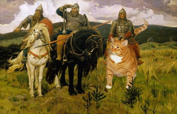 шедевры и рыжий толстый кот (2)