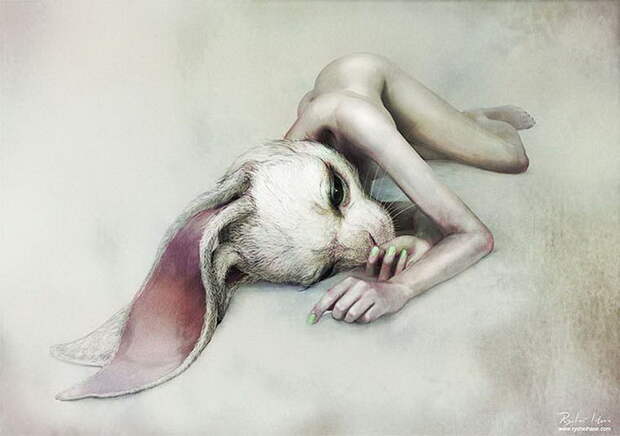 Странные картины Ryohei Hase