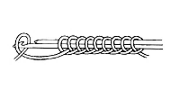 набрать петли  на спицы