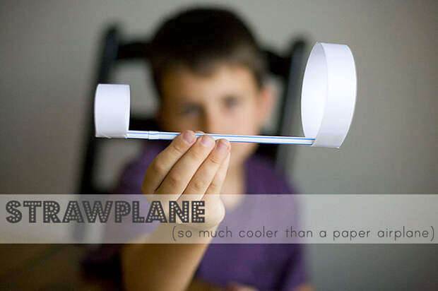 Use a straw to make an unconventional paper plane unlike any your kids have ever seen before.