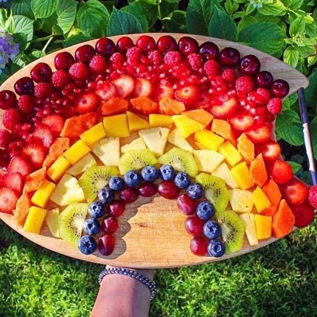 Варианты оформления фруктовых тарелок вкусно, еда, фруктовая тарелка, фрукты