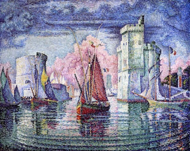 Вход в порт Ла-Рошель, 1921. Автор: Поль Синьяк.