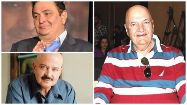 Rakesh Roshan, Rishi Kapoor and Prem Chopra