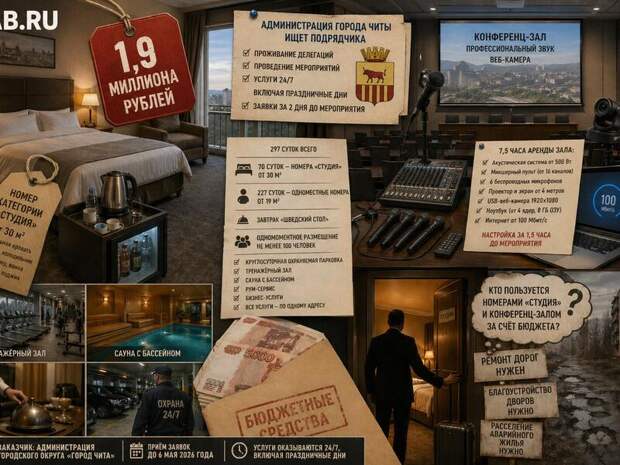 Администрация Читы потратит почти 2 миллиона на VIP-проживание загадочных гостей