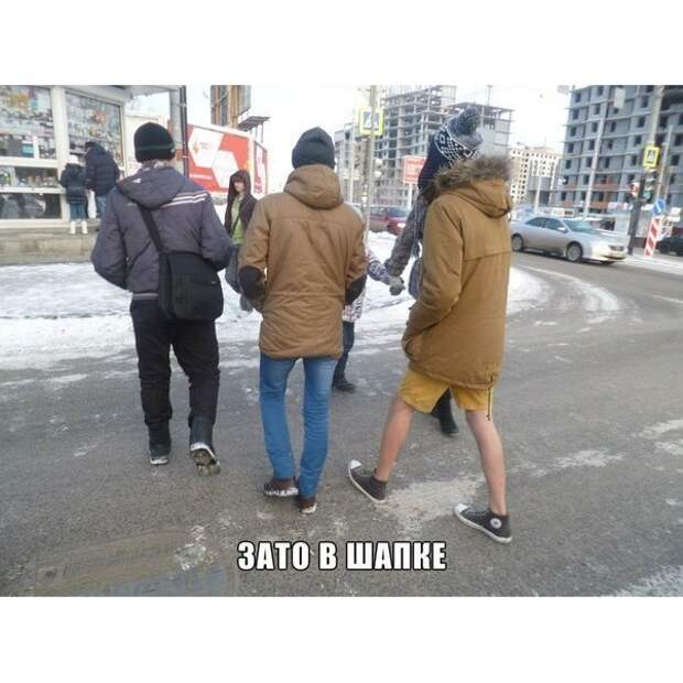 Холодно, зато красиво! Холодно, зато красиво! одежда, погода, прикол, холодно