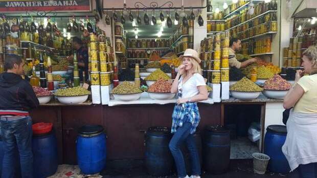 Валерия на центральном рынке города Марракеш