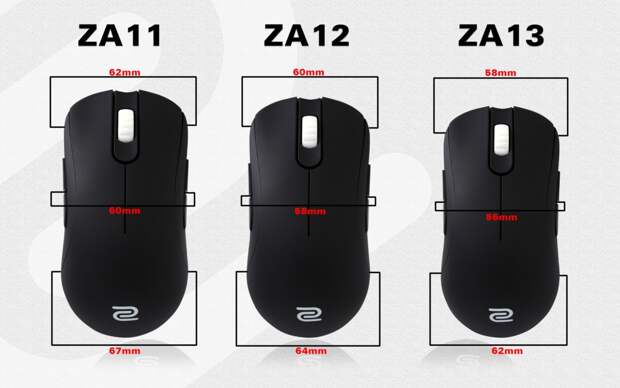 ZOWIE выпустили новую серию киберспортивных мыше ZA
