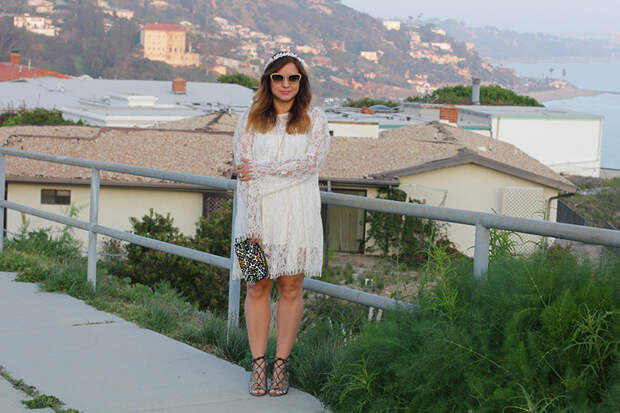 Malibu lace dress outfit