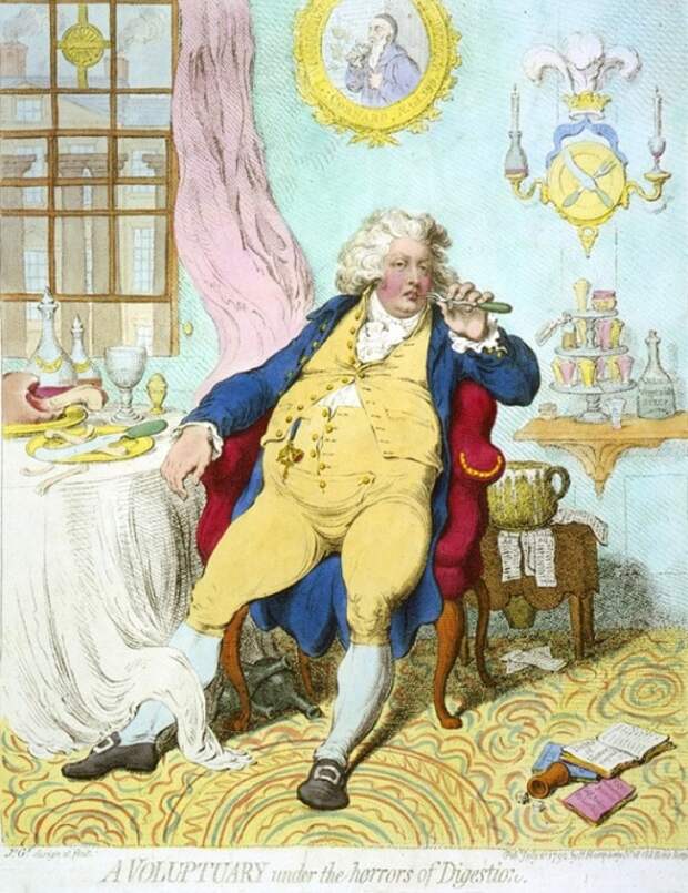 Карикатура на Георга IV, H. Humphrey, 1792 год / Фото: twitter.com