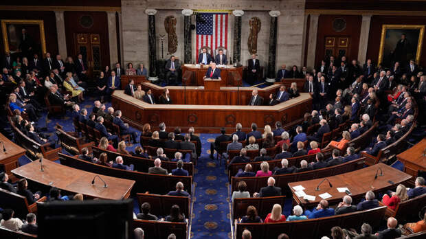 Трамп выступил с самой продолжительной речью перед Конгрессом