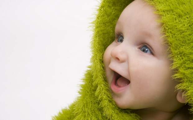 baby in green