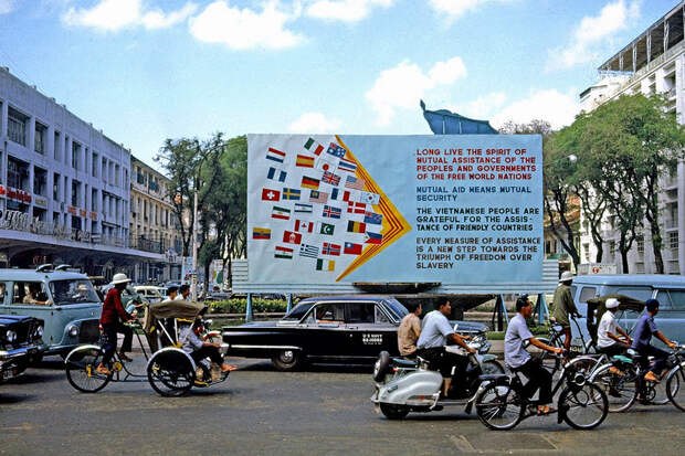 1965 Saigon Flags recognizing countries assisting in the Viet Nam war.jpg