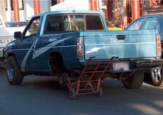 Суровый ремонт автомобилей авто, прикол, я все починил