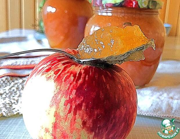 Рецепт: Яблочный джем «Ленивая хозяйка»