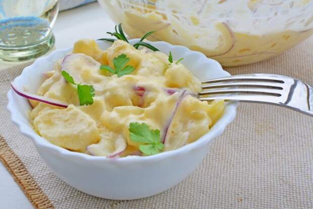Зимний картофельный салат
