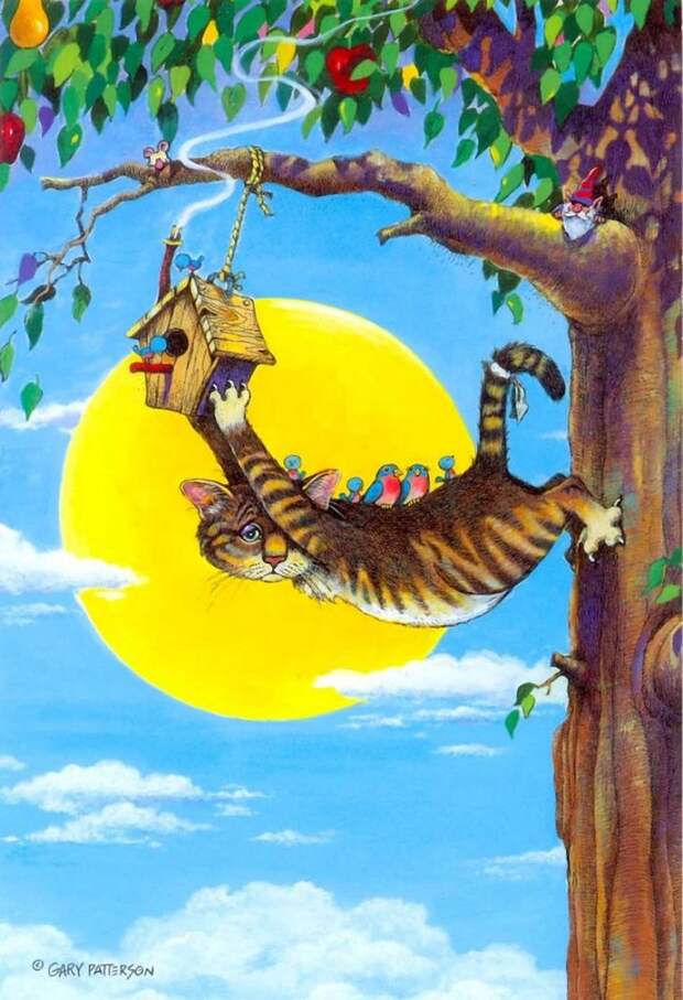 Коты-котики,теплые животики... Художник Гэри Паттерсон (Gary Patterson) (114 картинок)