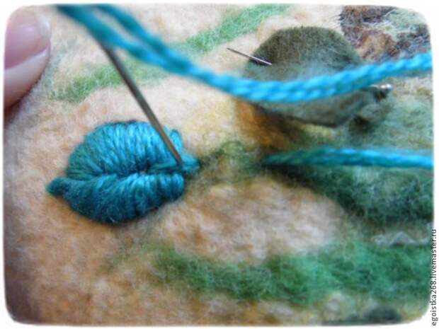 Создание объемной вышивки на войлоке