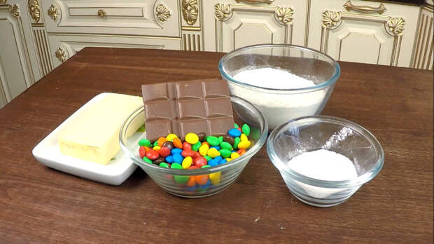 Печенье "Светофор" с конфетками M&M's С дедом за обедом, Кулинария, Печенье, Еда, Рецепт, Видео, Длиннопост, Светофор