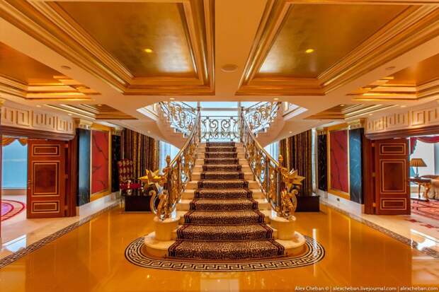 Золото для шейхов и олигархов: самый дорогой номер в семизвездочном отеле Burj Al Arab
