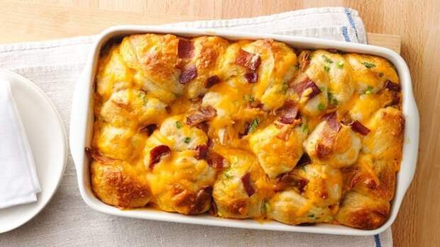 24. Хлеб с беконом и сыром бекон, рецепты, свинина