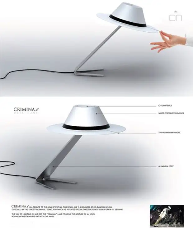 Alien abduction lamp