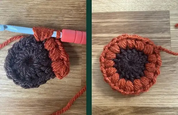 Как связать бабушкин квадрат «Подсолнух»: мастер-класс