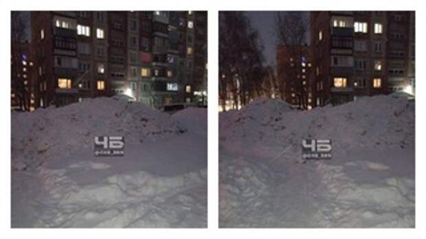 Заваленные снегом пешеходные дорожки / Фото: 