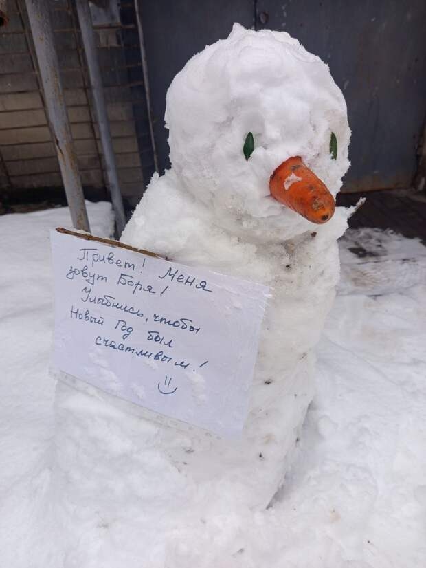Донецкий снеговик