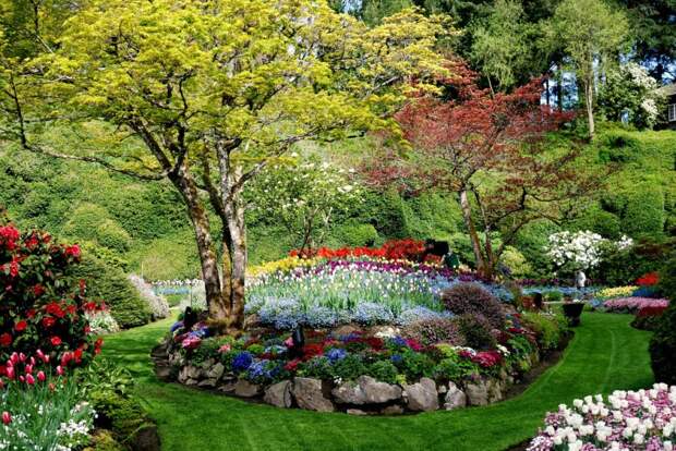 Сады Бутчартов (Butchart Gardens), остров Ванкувер, Канада