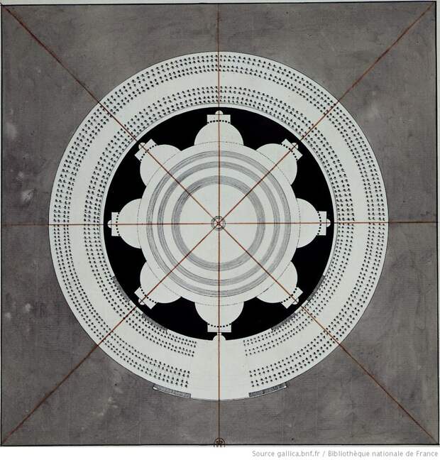 Загадка архитекторов Этьена Булле и Клода Леду идеи которому давали «сущности выходящие из тени», изображение №15