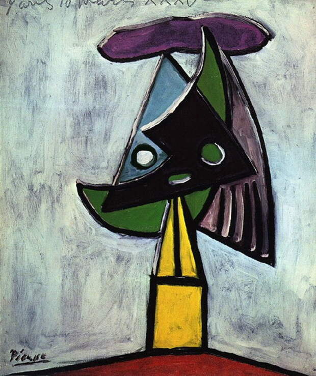 Пабло Пикассо. Голова женщины  (Ольга Хохлова). 1935 год