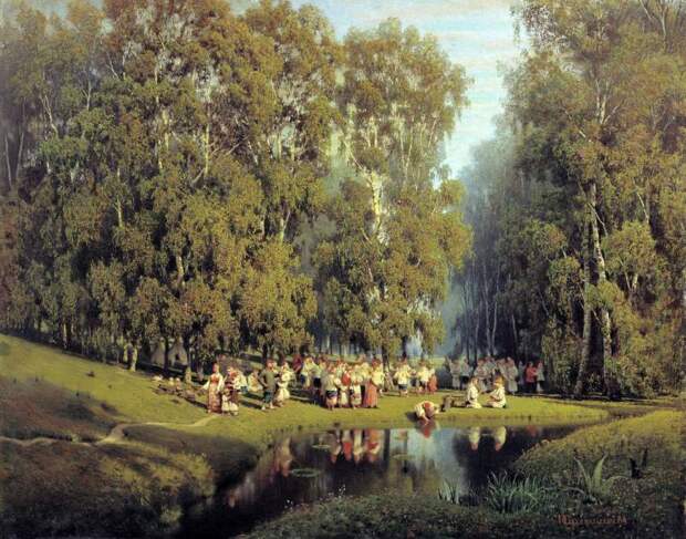 Суходольский Петр (1835-1903). Троицын день. 1884