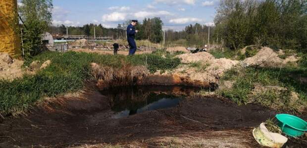 В озере Киржачского района отравили всю рыбу сбросом нефти
