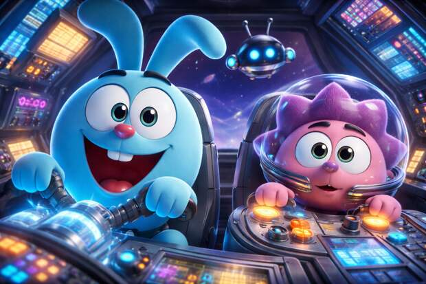 Киностудия «Петербург» выпустила полный трейлер «Смешарики: Сквозь вселенные»
