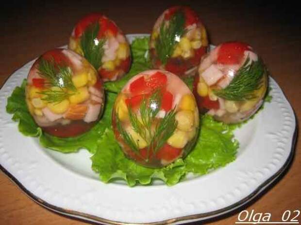 заливные яйца